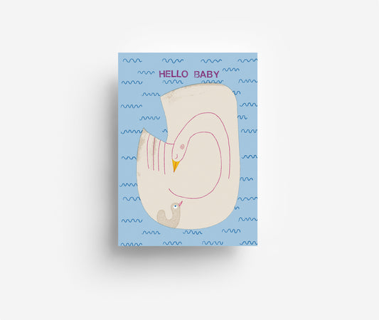 Schwanenbaby Postkarte DIN A6