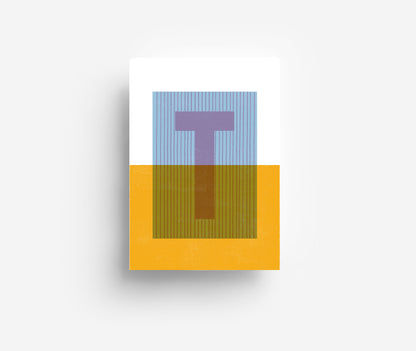 Farbiges Alphabet Postkarte A-Z DIN A6