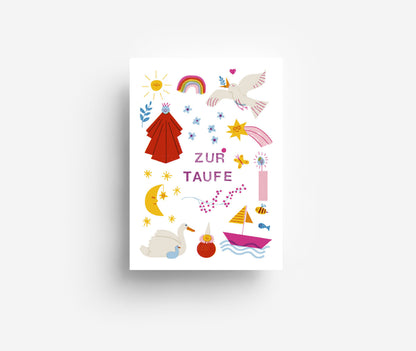 Taufe Postkarte DIN A6