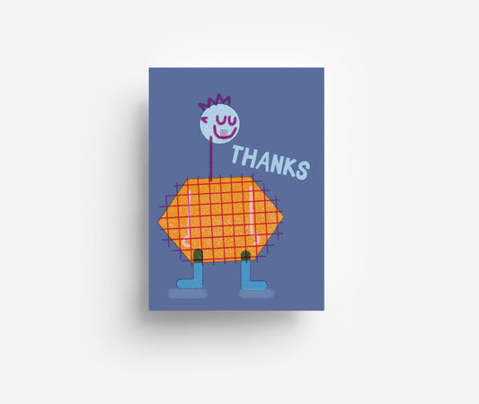 Thanks Postkarte DIN A6