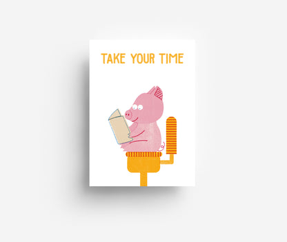 Time Postkarte DIN A6