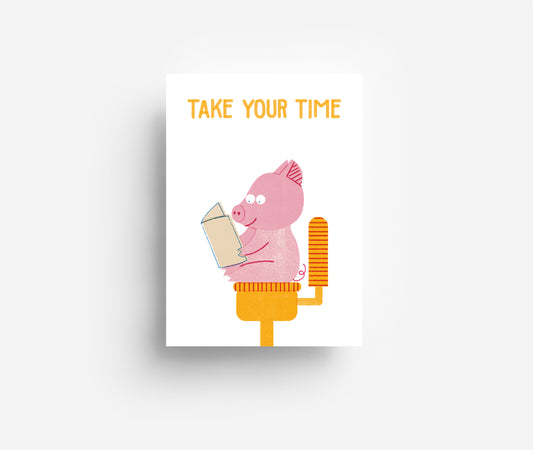 Time Postkarte DIN A6