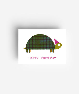 Birthday Turtle Postcard DIN A6