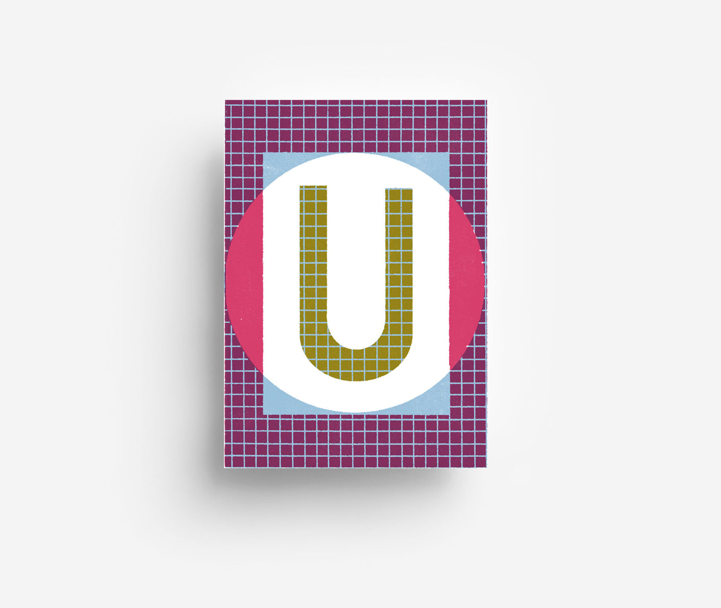 Farbiges Alphabet Postkarte A-Z DIN A6