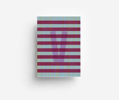 Farbiges Alphabet Postkarte A-Z DIN A6