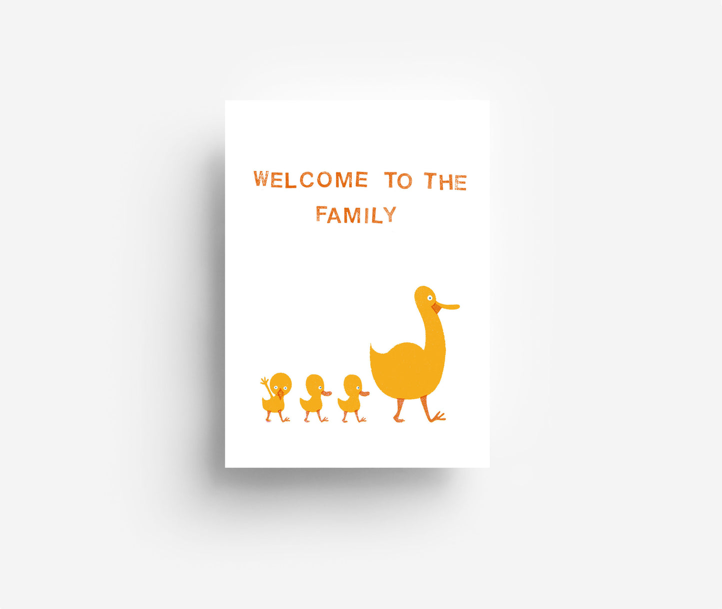 Willkommen in der Familie Postkarte DIN A6
