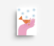 Load image into Gallery viewer, Winter Bird Postcard DIN A6