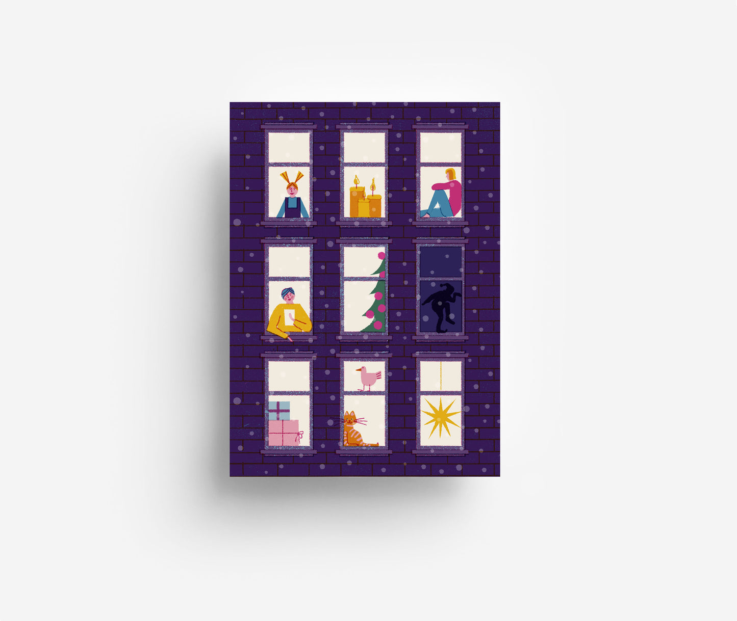 Winterfenster Postkarte DIN A6