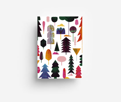 Wald Postkarte DIN A6