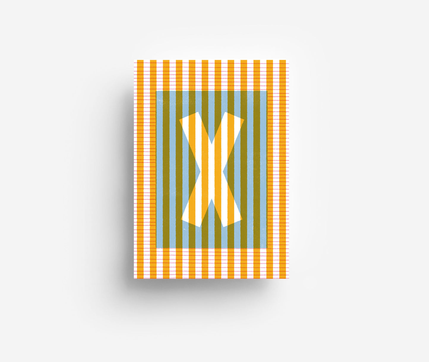 Farbiges Alphabet Postkarte A-Z DIN A6
