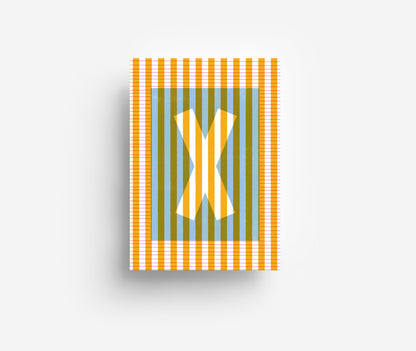 Farbiges Alphabet Postkarte A-Z DIN A6