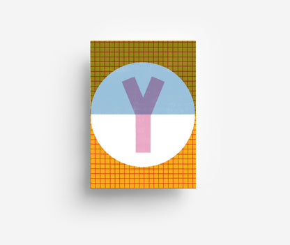 Farbiges Alphabet Postkarte A-Z DIN A6