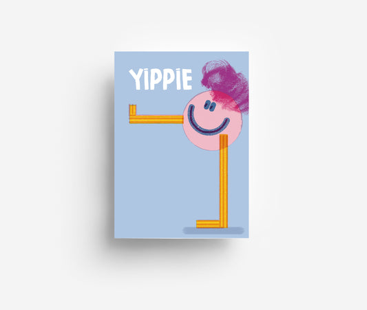 Yippie Postkarte DIN A6