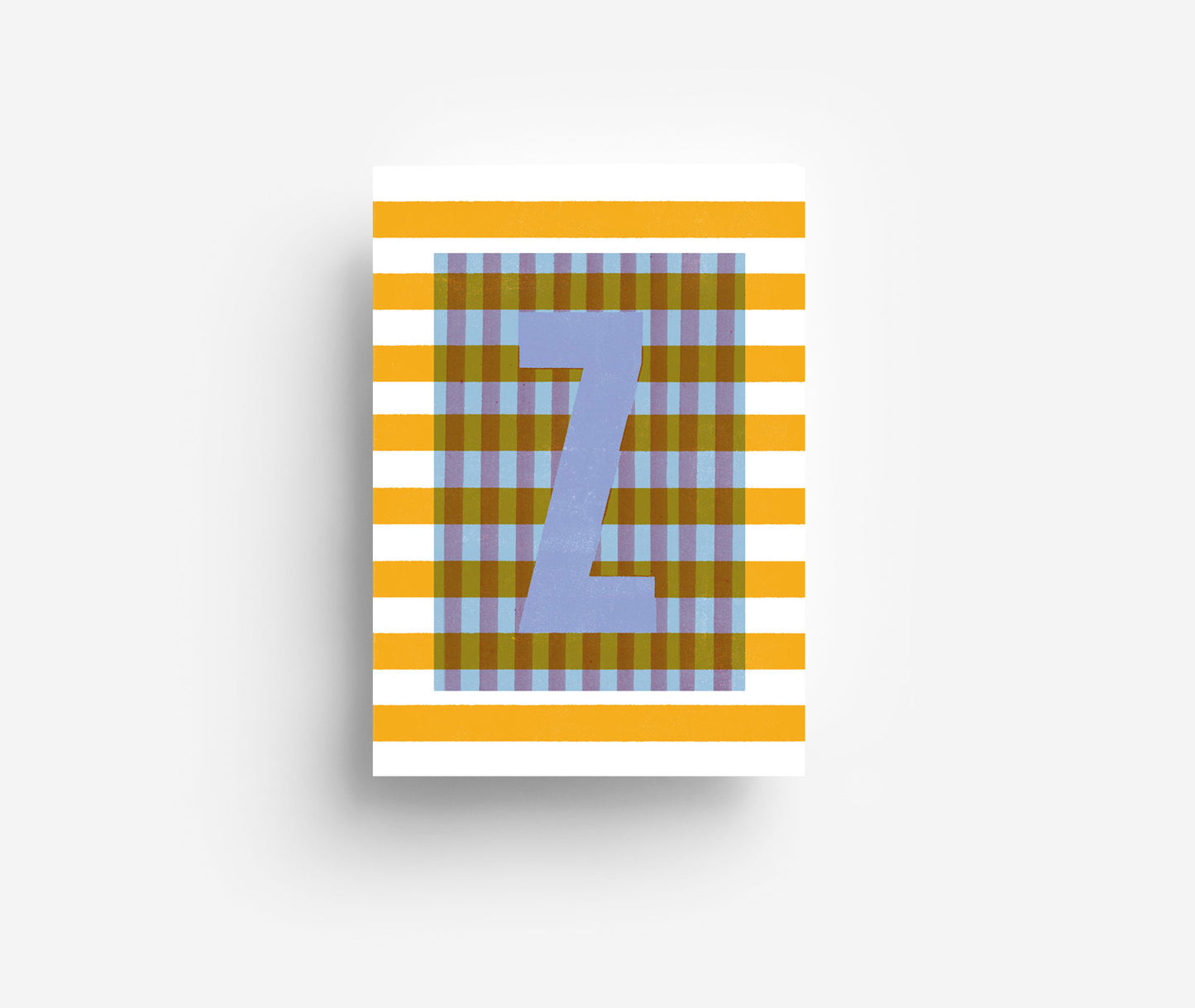 Farbiges Alphabet Postkarte A-Z DIN A6
