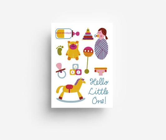 Baby Baby Postkarte DIN A6