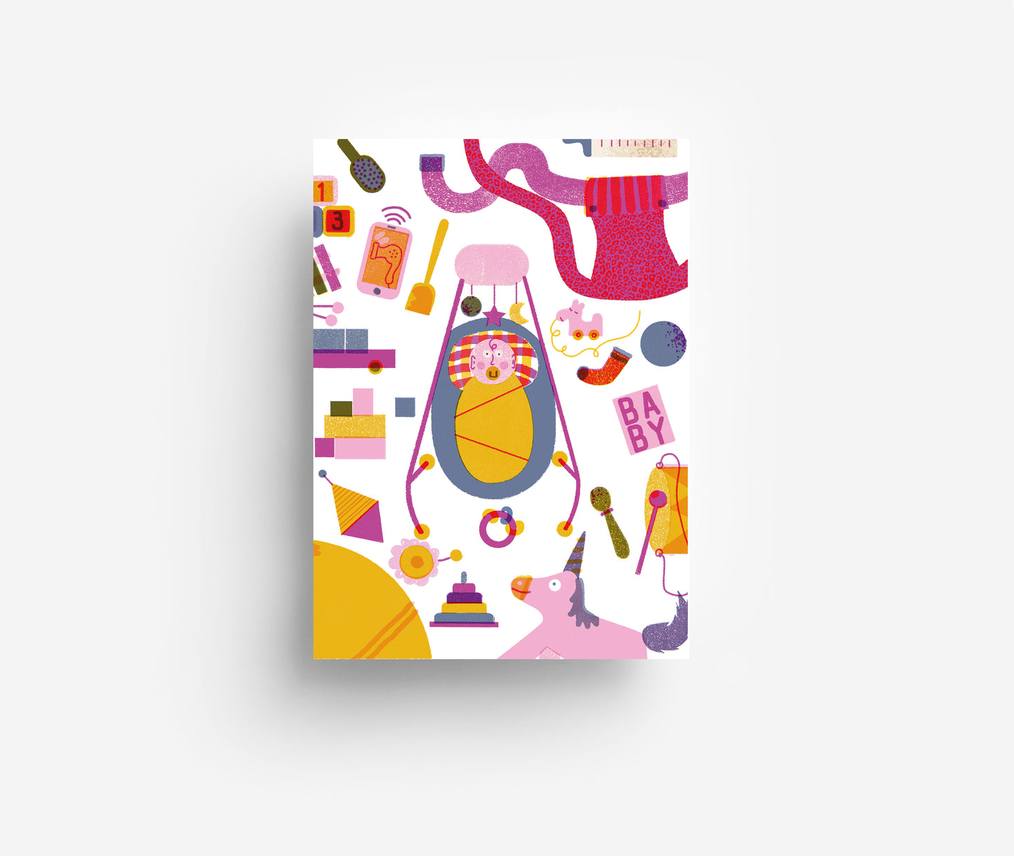 Babysachen Postkarte DIN A6