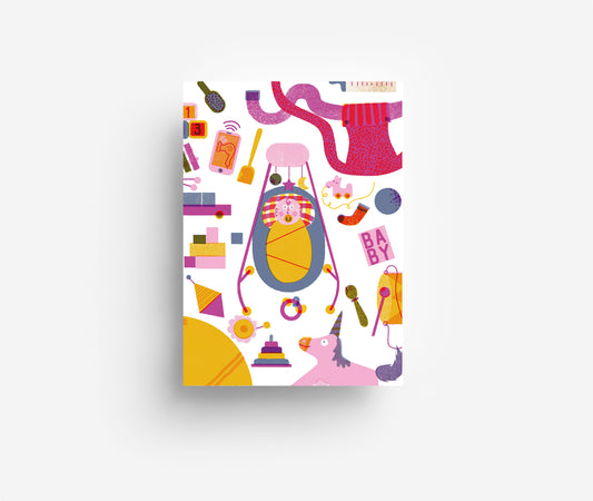 Babysachen Postkarte DIN A6