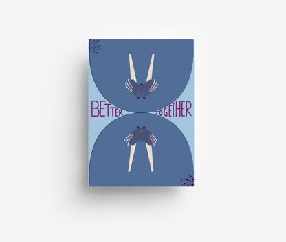 Better Together Postkarte DIN A6