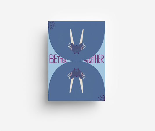 Better Together Postkarte DIN A6