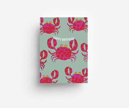 Geburtstagskrabben Postkarte DIN A6