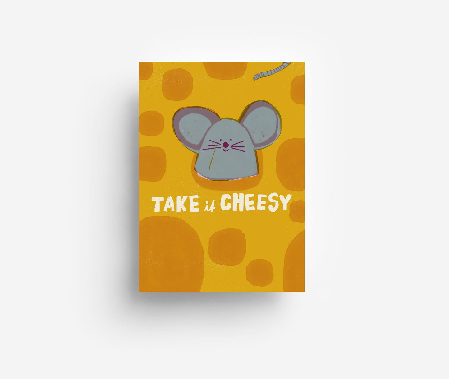Take It Cheesy Postkarte DIN A6