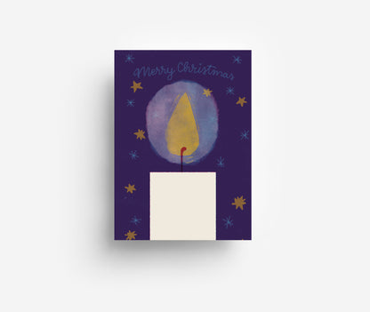Weihnachtskerze Postkarte DIN A6