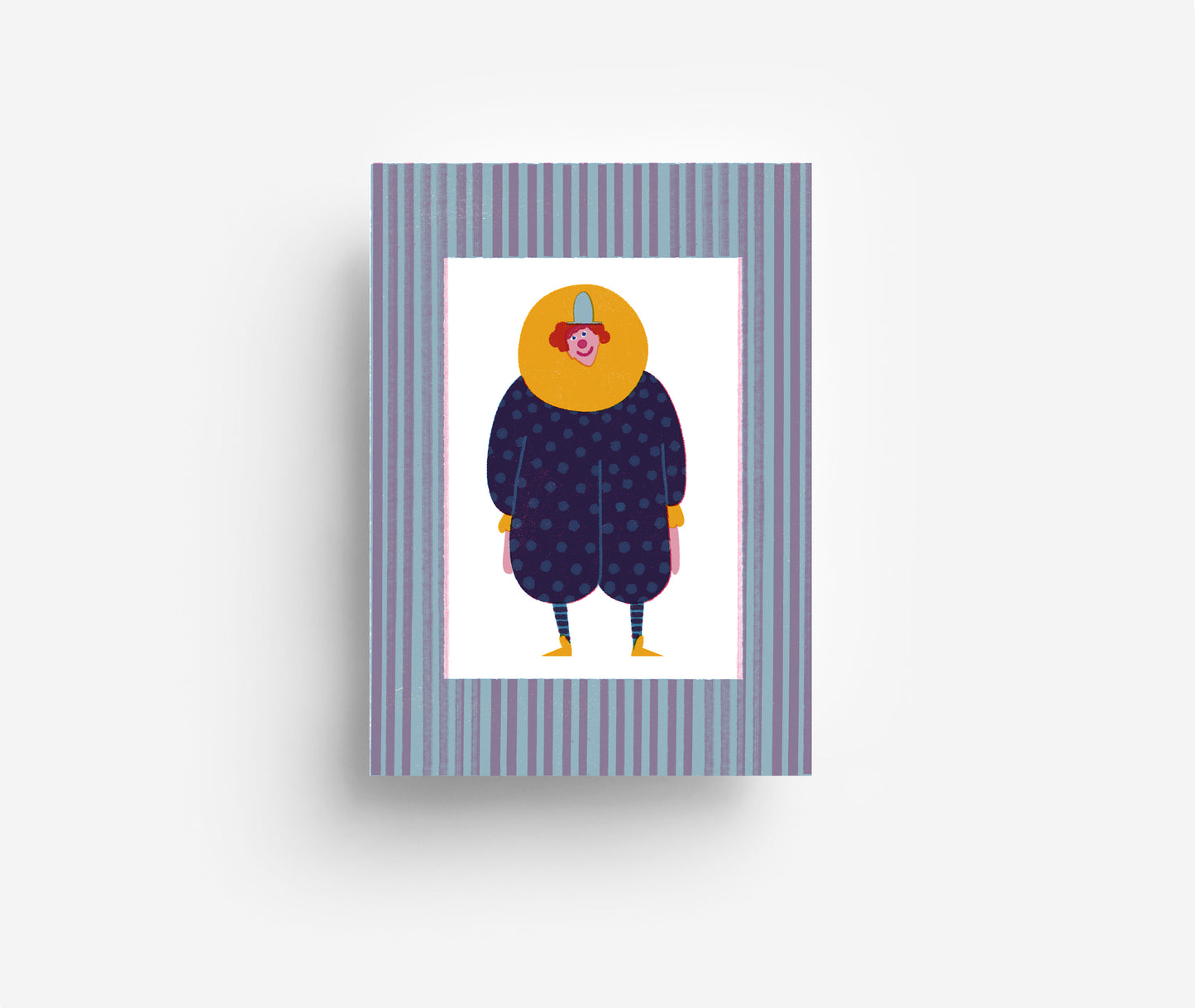 Clown Postkarte DIN A6