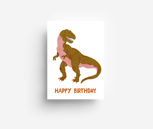 Geburtstagsdino Postkarte DIN A6