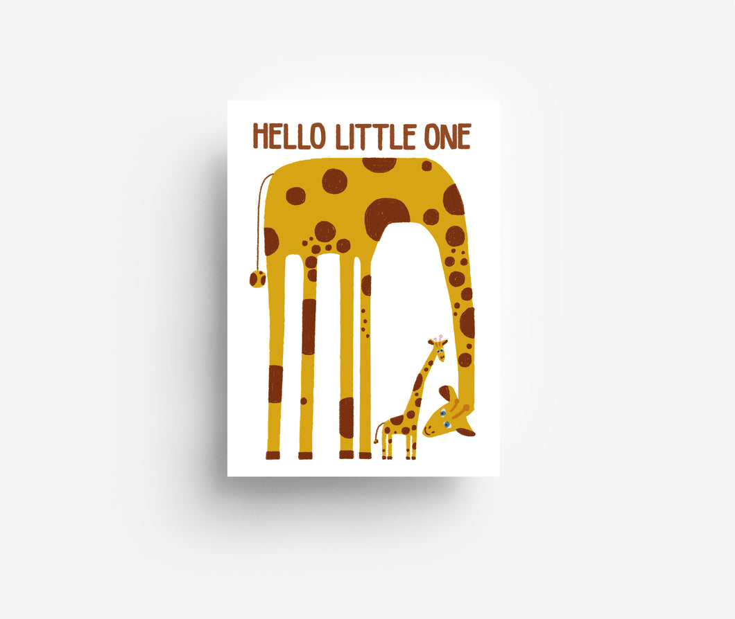 Giraffen Postkarte DIN A6 