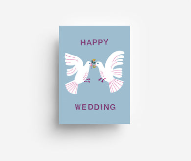 Lovebirds Postcard DIN A6