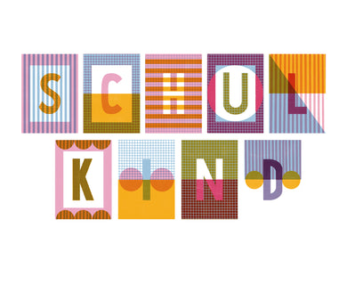 Alphabetkarten „Schulkind“ Postkarten Set DIN A6