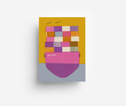 Schiff Postkarte DIN A6