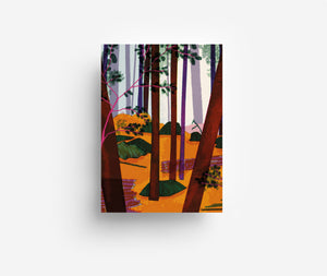 Bäume Postkarte DIN A6