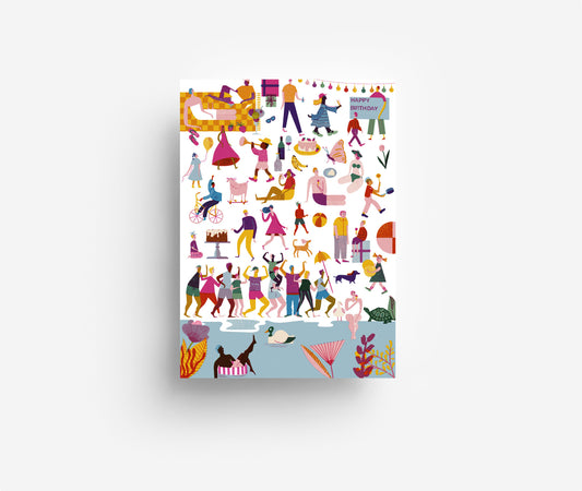 Partymeute Postkarte DIN A6