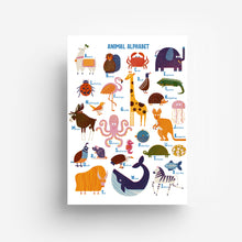 Load image into Gallery viewer, Animal Alphabet (English) Digital Print DIN A3 jungwiealt