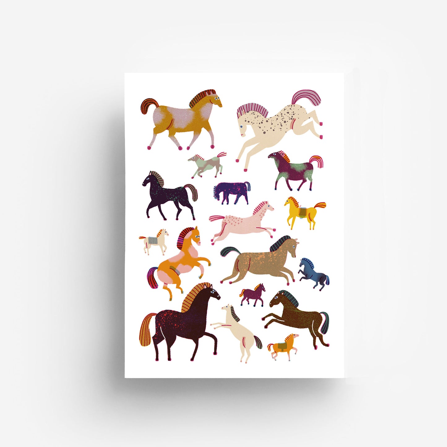 Horses Digital Print DIN A3 jungwiealt