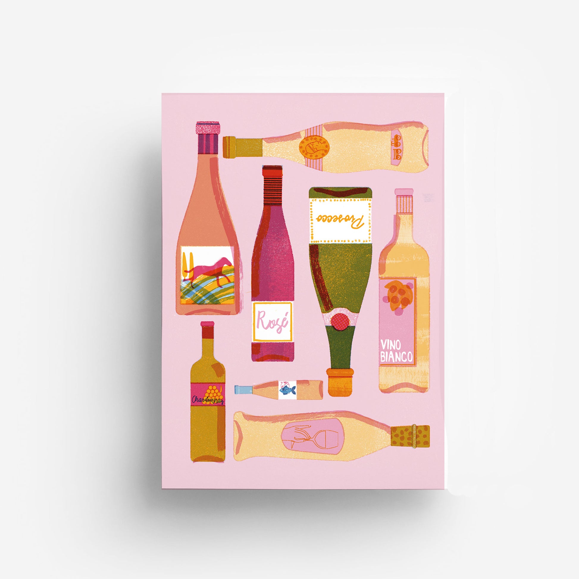 White Wine DIN A4 Print jungwiealt
