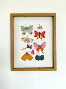 framed Butterflies Digital Print DIN A3 jungwiealt
