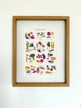 Load image into Gallery viewer, framed Seasonal Food Digital Print DIN A3 jungwiealt