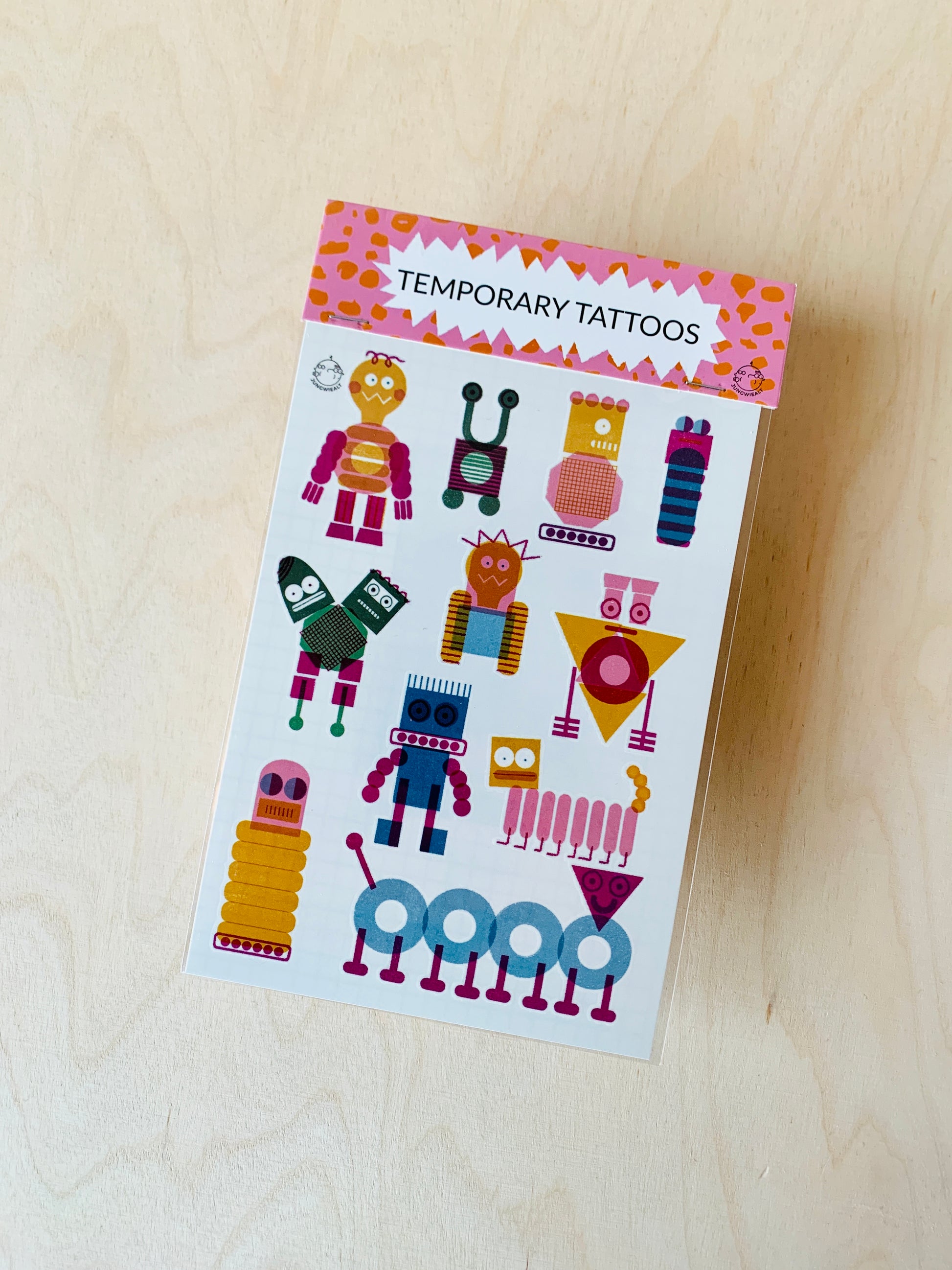 modern and fun Robot Temporary Tattoos jungwiealt
