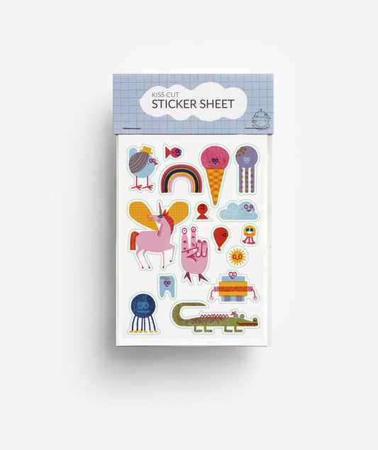 Creatures Kiss Cut Sticker Sheet jungwiealt
