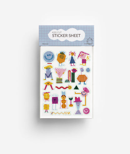 Friends Kiss Cut Sticker Sheet jungwiealt