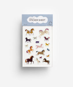 Horses Kiss Cut Sticker Sheet jungwiealt