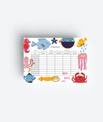 moder and fun Underwater timetable jungwiealt