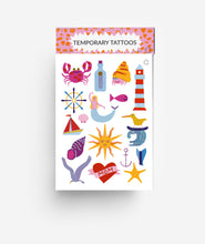 Laden Sie das Bild in den Galerie-Viewer, modern and fun Maritime Temporary Tattoos jungwiealt