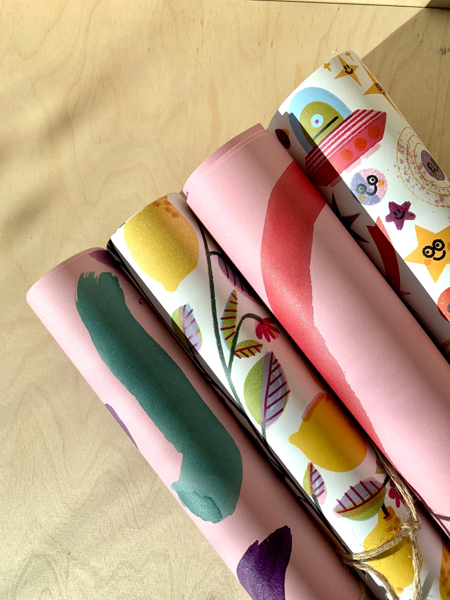 detail of Lemons Gift Wrap Set jungwiealt