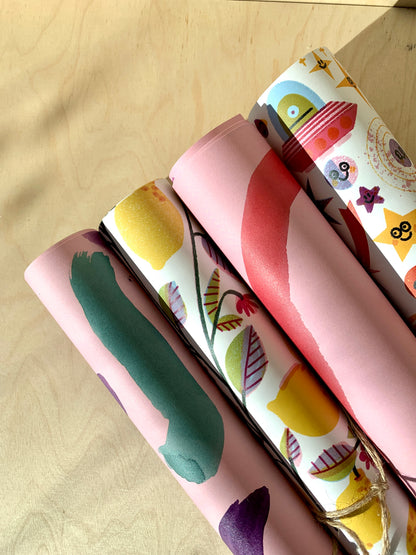 detail of Lemons Gift Wrap Set jungwiealt