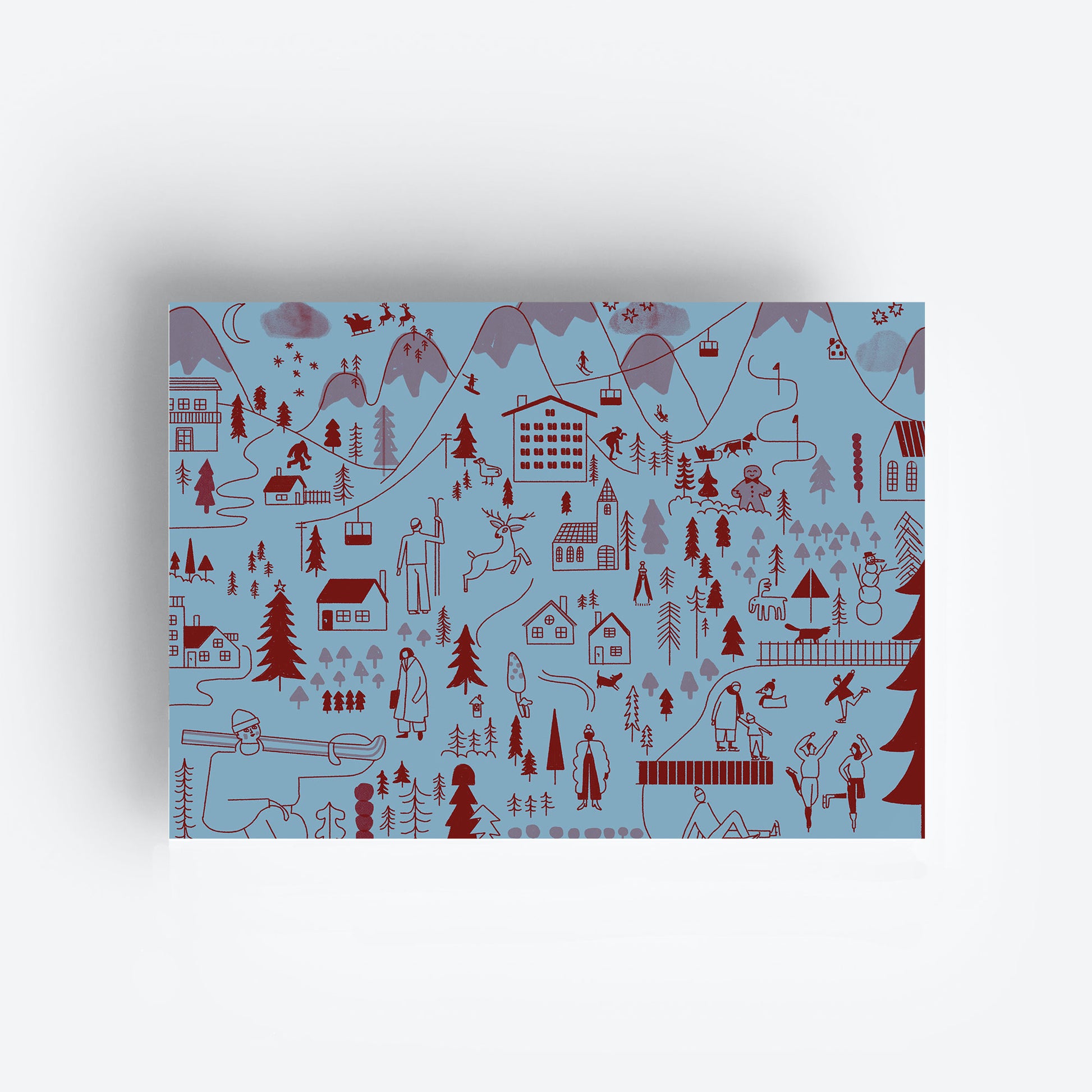 Christmas Gift Wrap Sheet jungwiealt