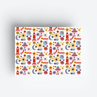 detail of Space Gift Wrap Set jungwiealt