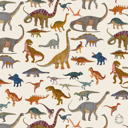 detail of Organic Cotton Dino Bandana Scarf jungwiealt